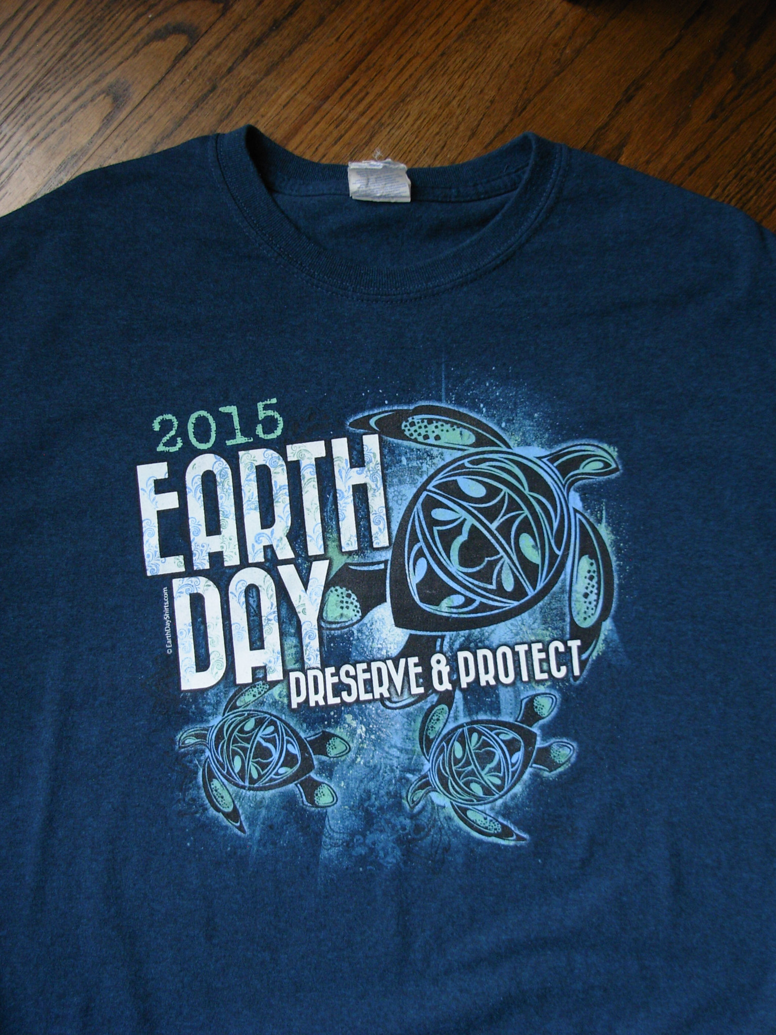 Y2K earth day graphic tee shirt, men's size XL