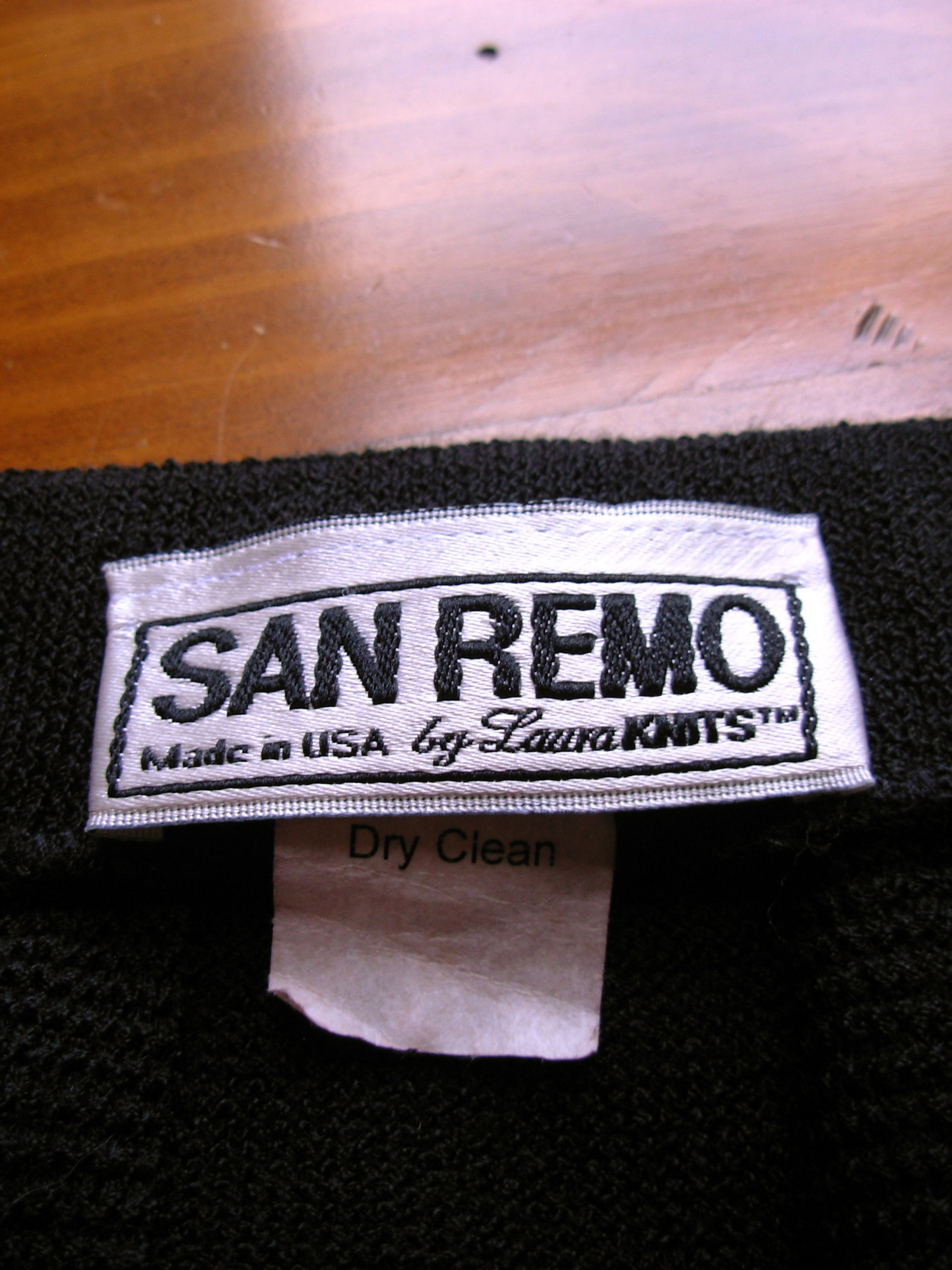 Vintage 80's black knit skirt, women's size XS