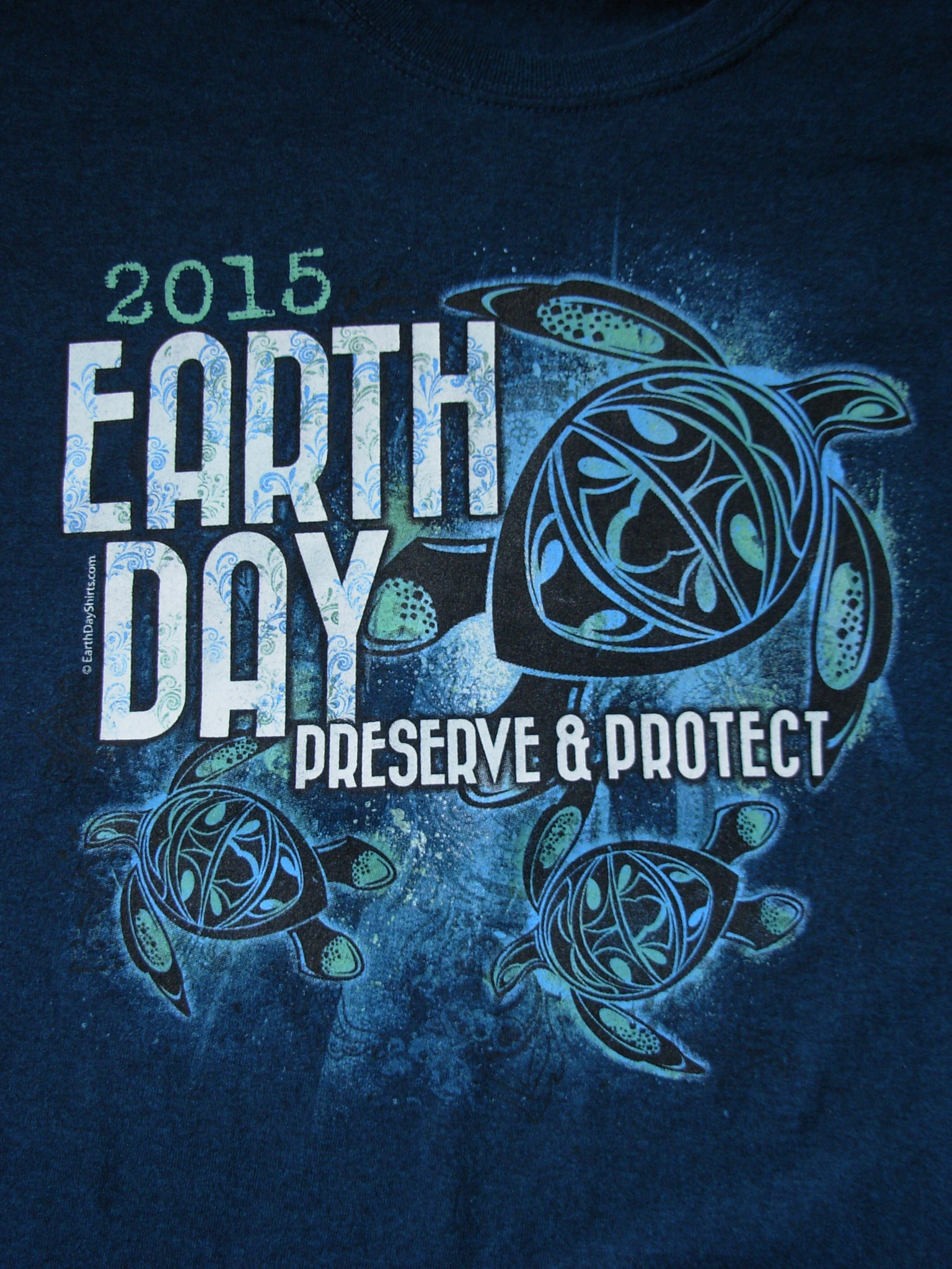 Y2K earth day graphic tee shirt, men's size XL