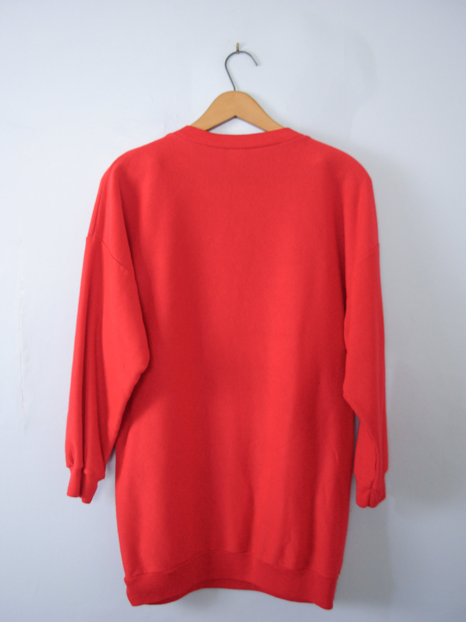 Vintage 80's cute teddy bear christmas sweatshirt, men's small