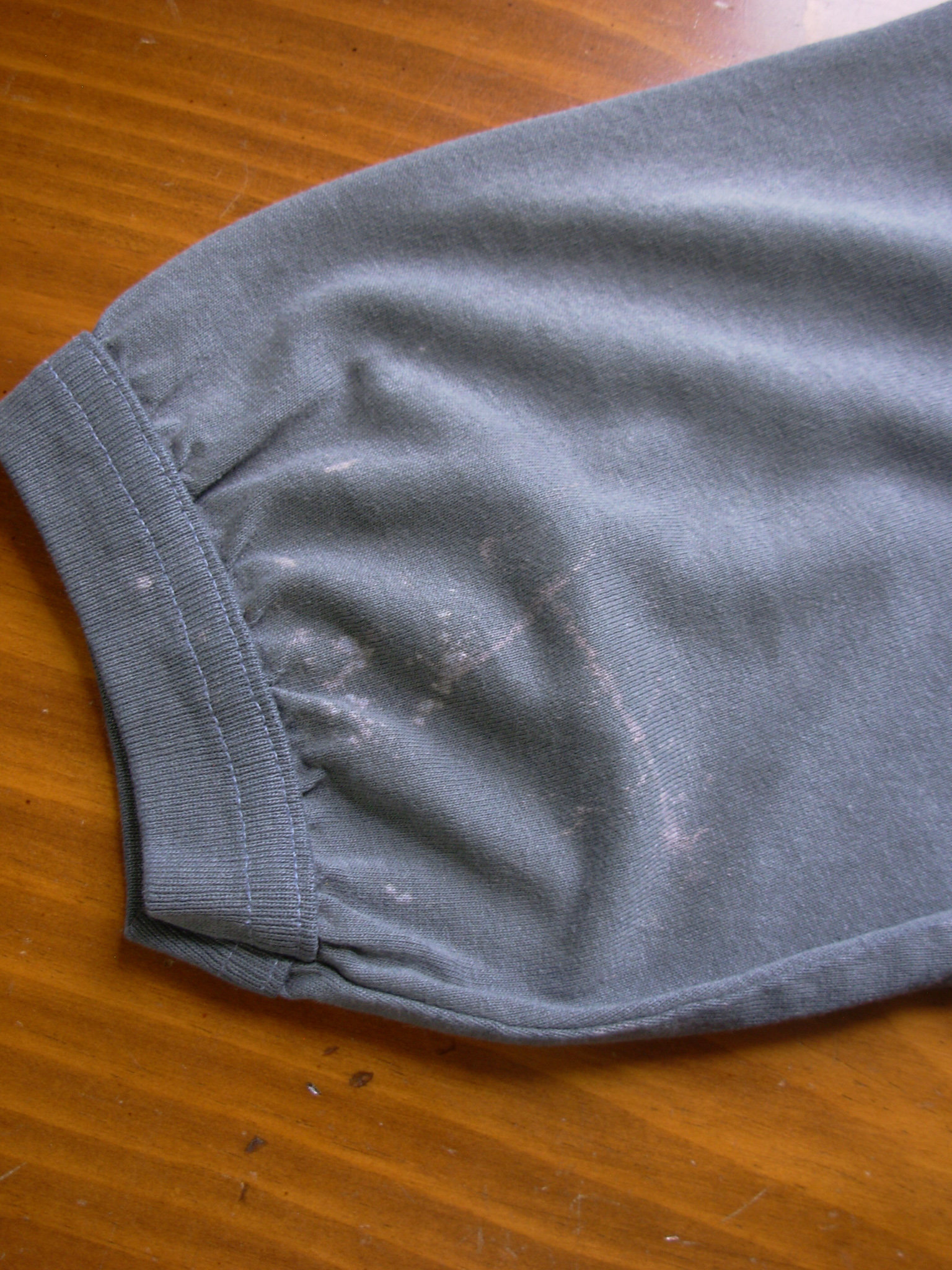 Vintage 80's grey Badlands ringer tee shirt, men's size small