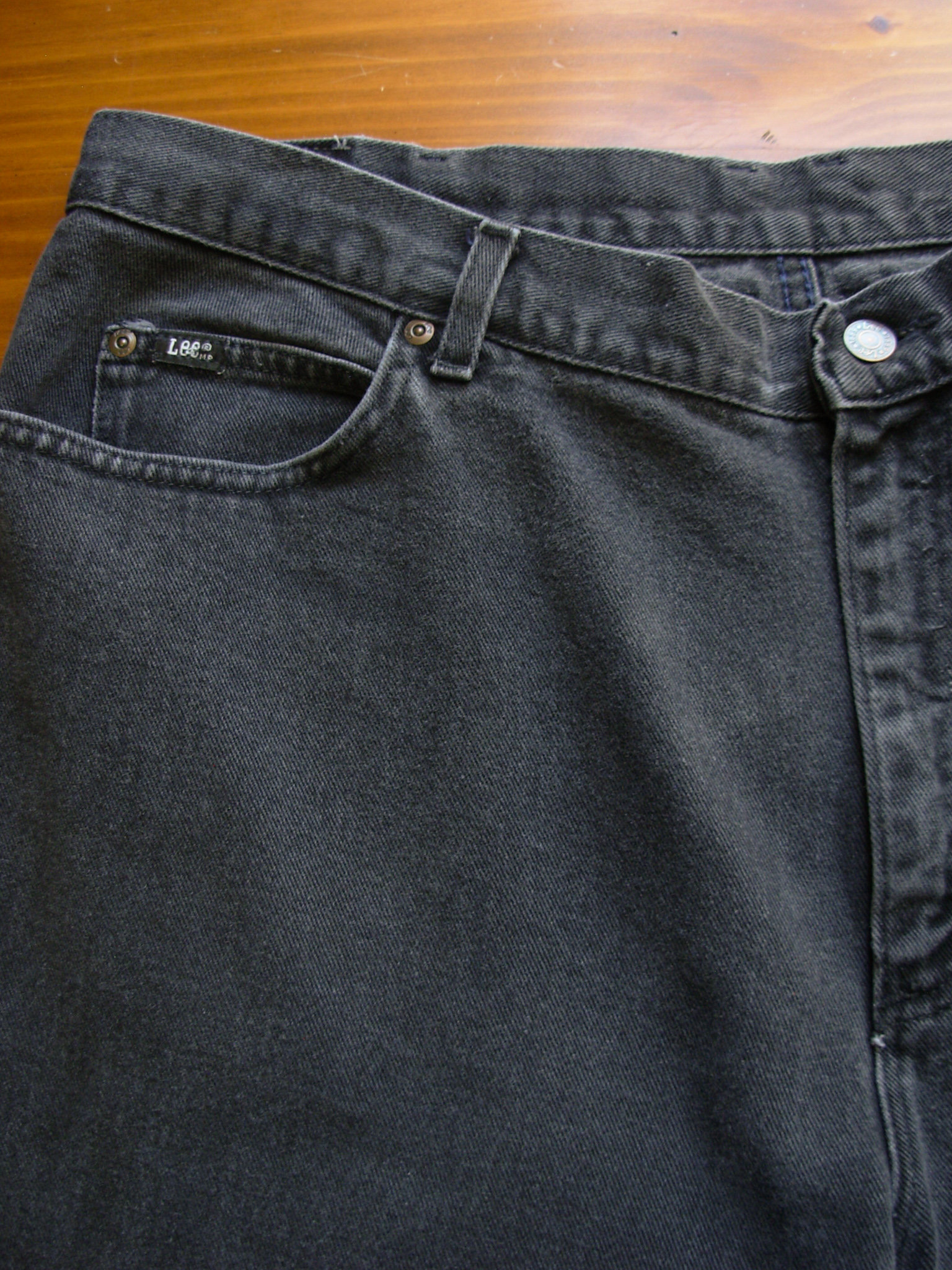 90's Lee black high waisted jeans with tapered leg, women's size 20 / 22