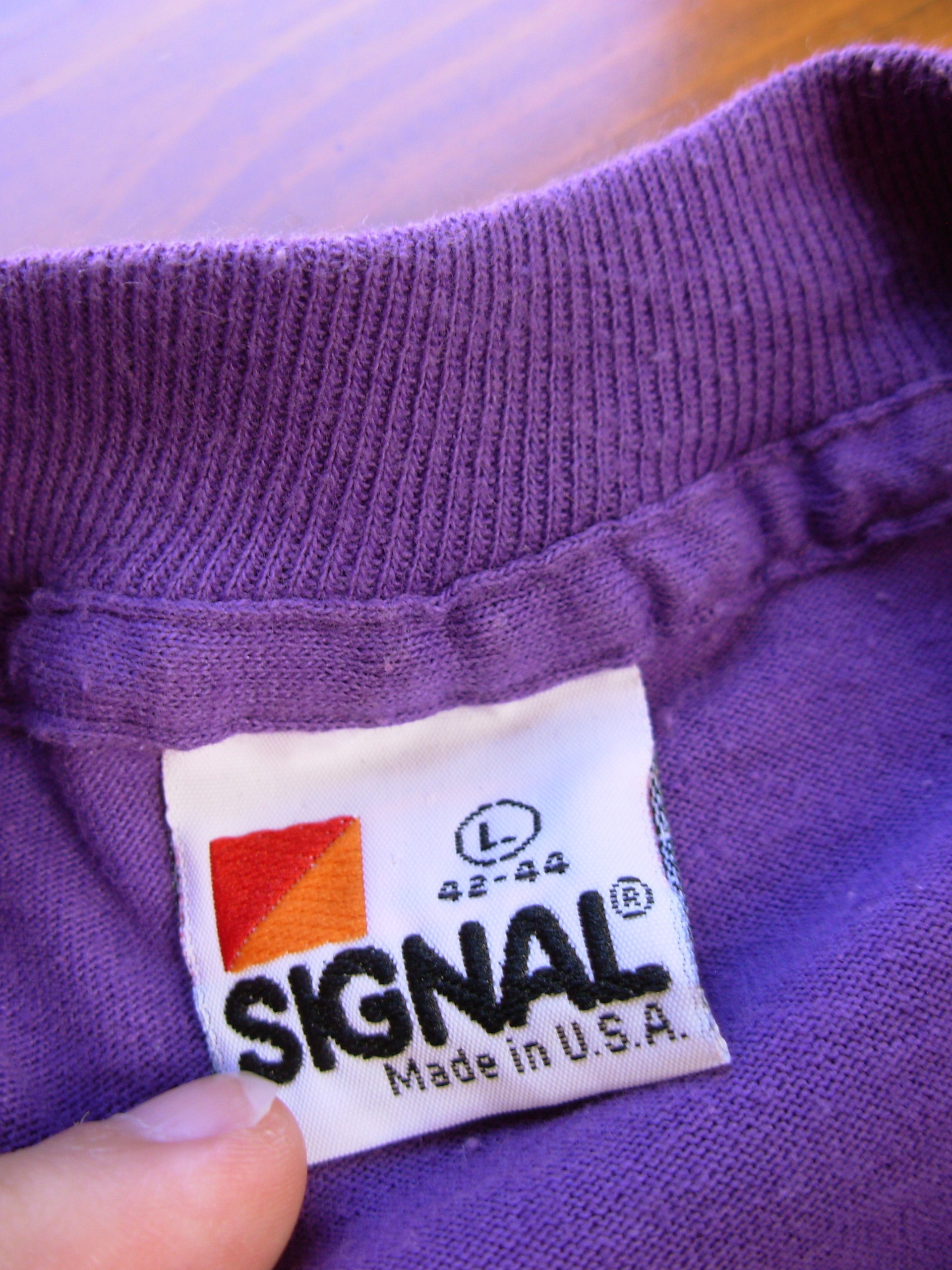 Vintage 80's purple graphic tee, Lccc Building on a Dream shirt, size large