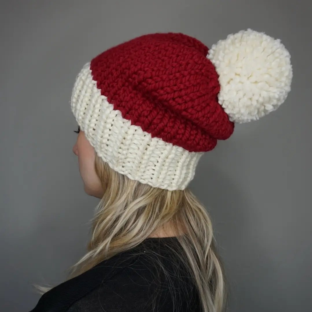 Knit beanie hats