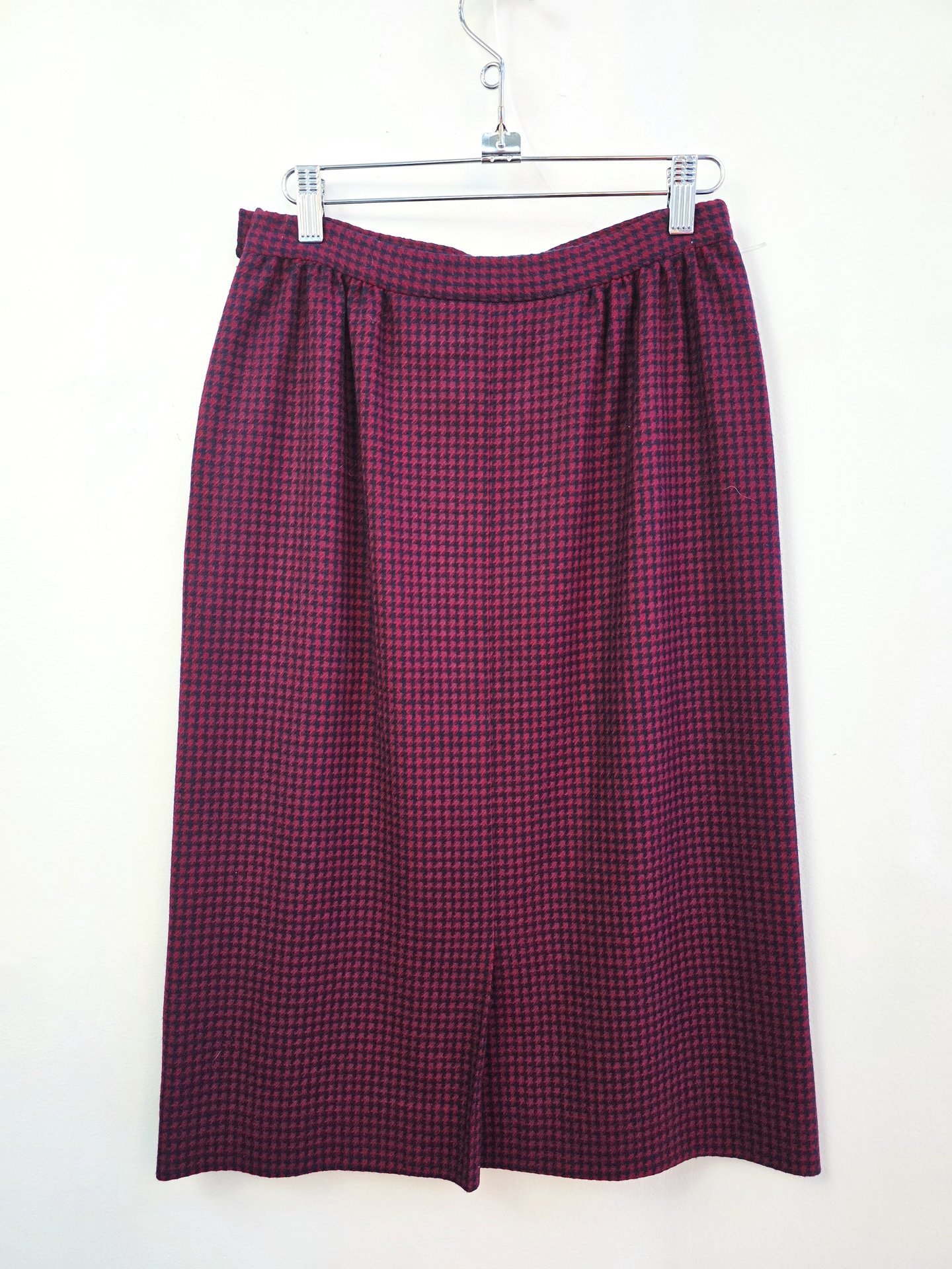1980 Pendleton houndstooth wool pencil skirt, small
