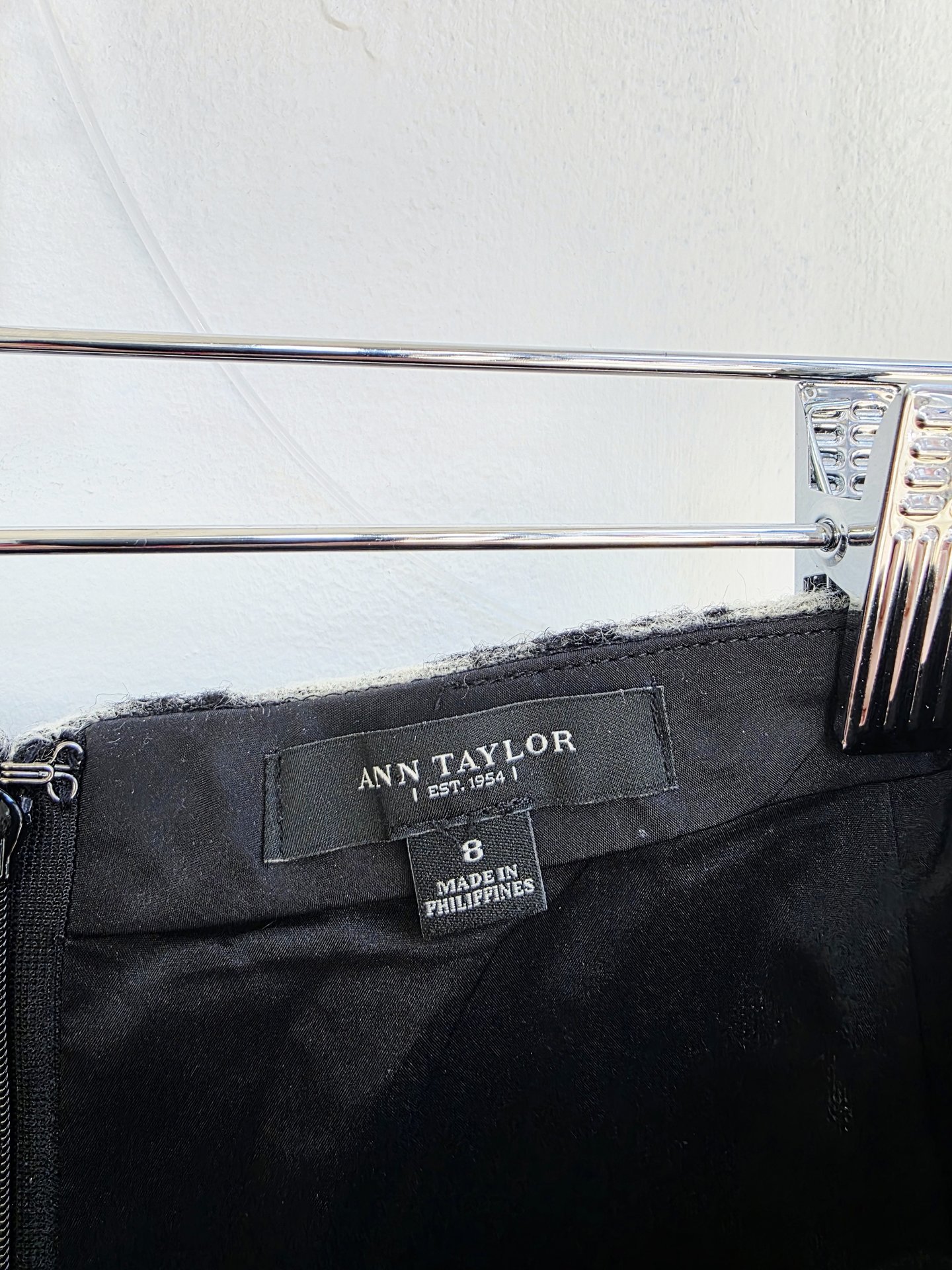 2000 wool zebra mini skirt, medium 8