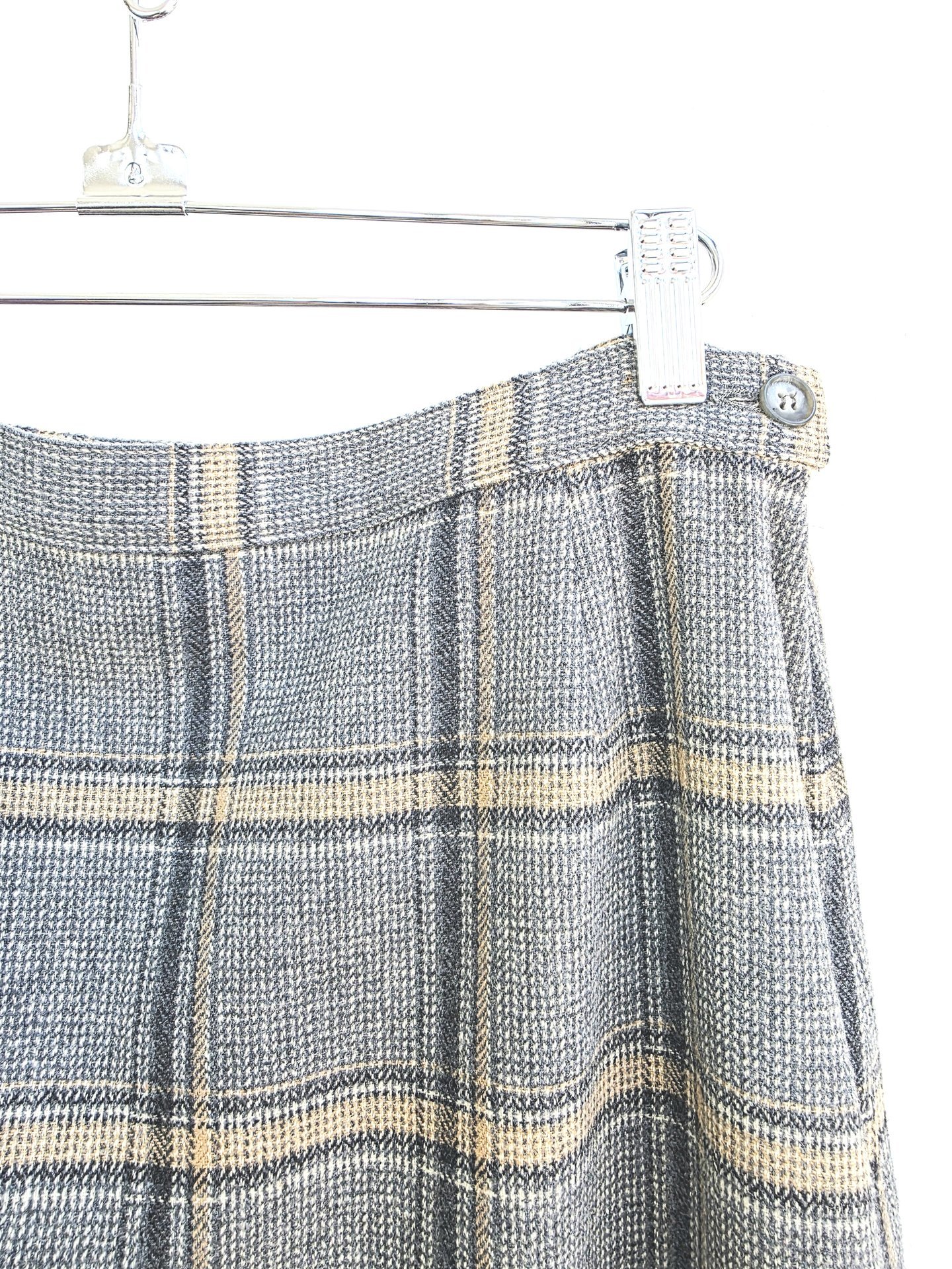 1960 Pendleton plaid wool skirt, medium 10