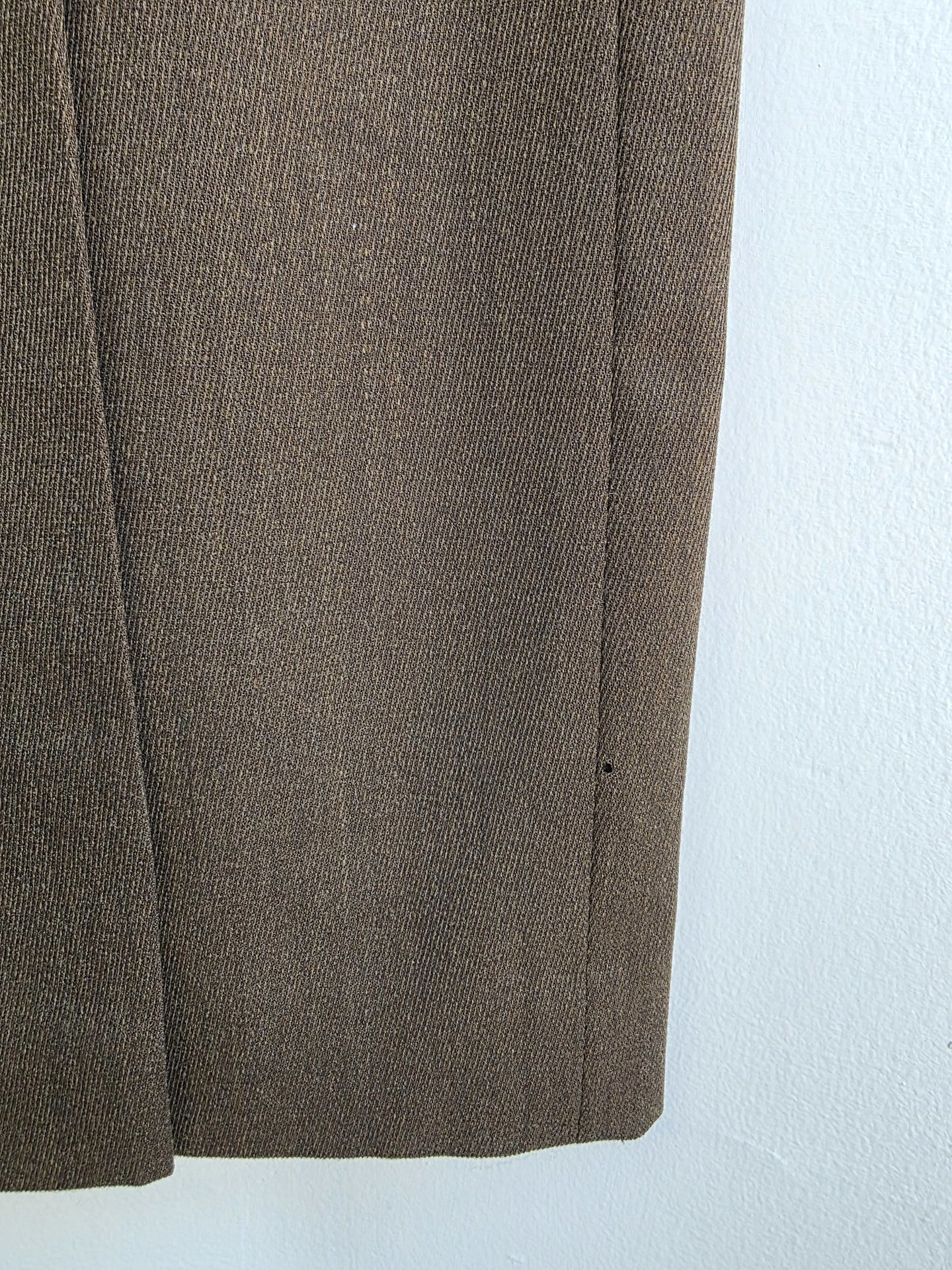 1990 Ralph Lauren brown wool long wrap skirt, medium 8