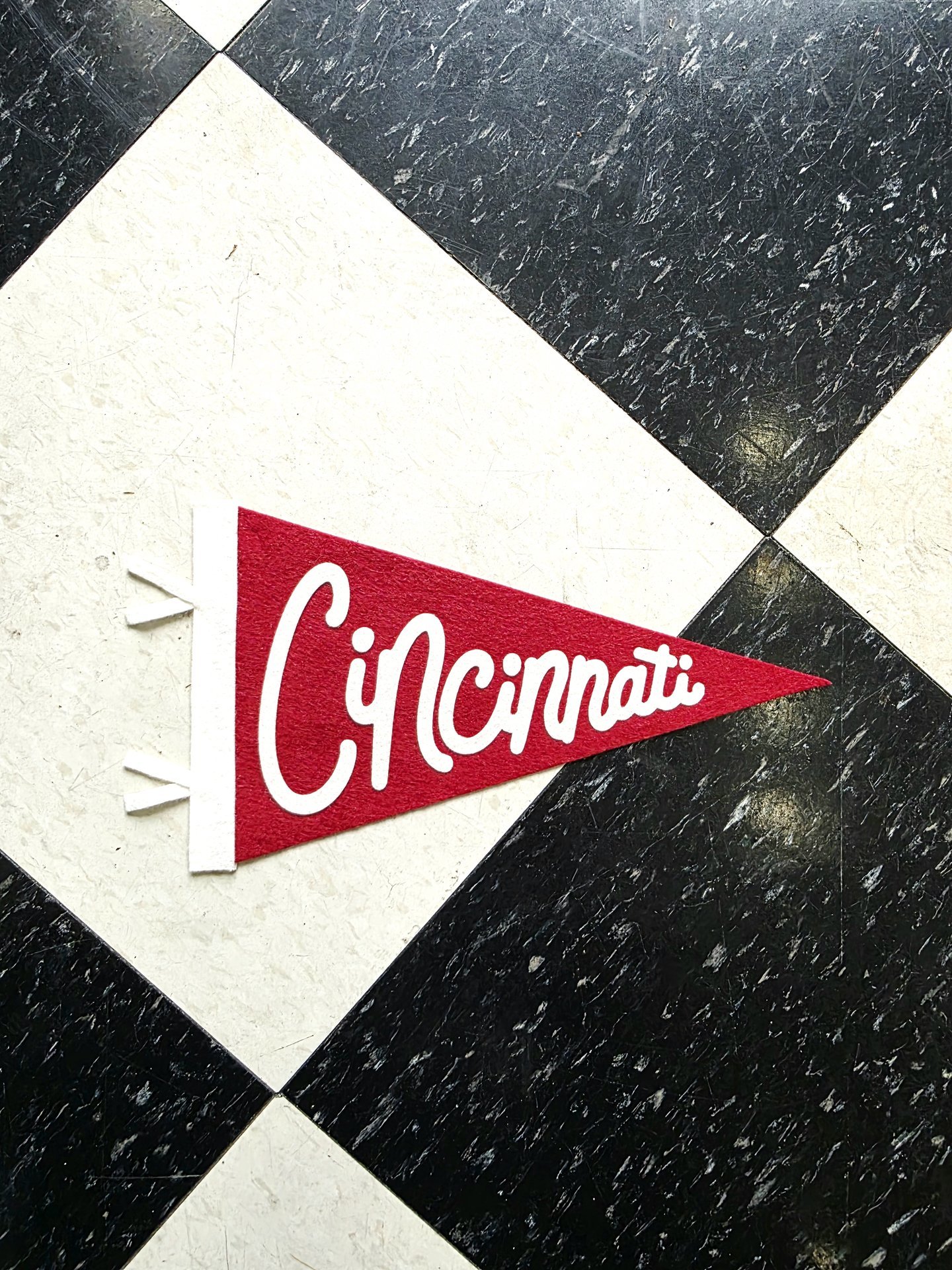 Small Cincinnati pennant banner