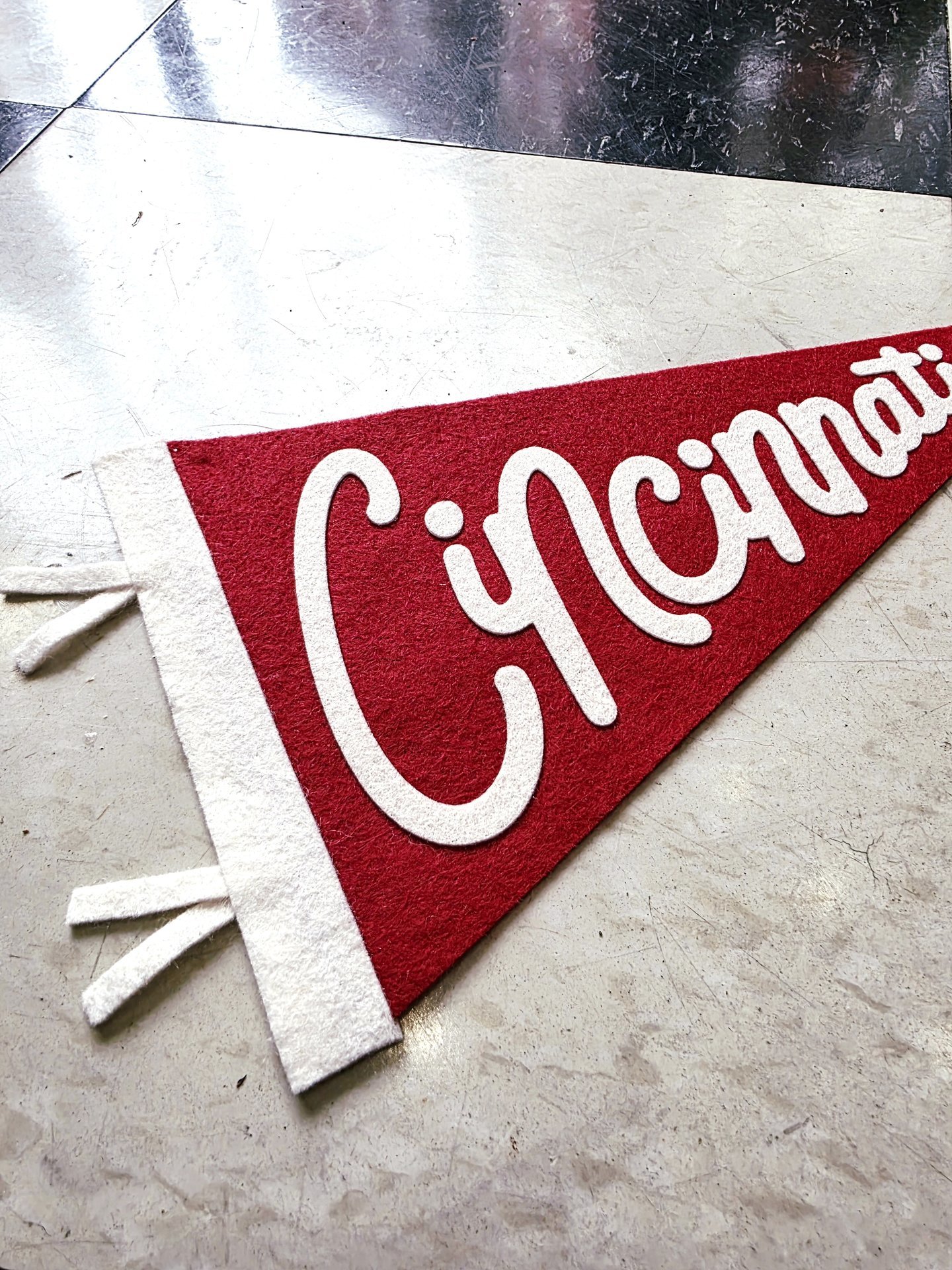 Small Cincinnati pennant banner