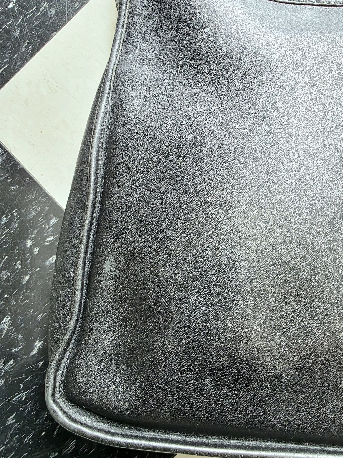 1999 COACH Andrea black leather shoulder bag