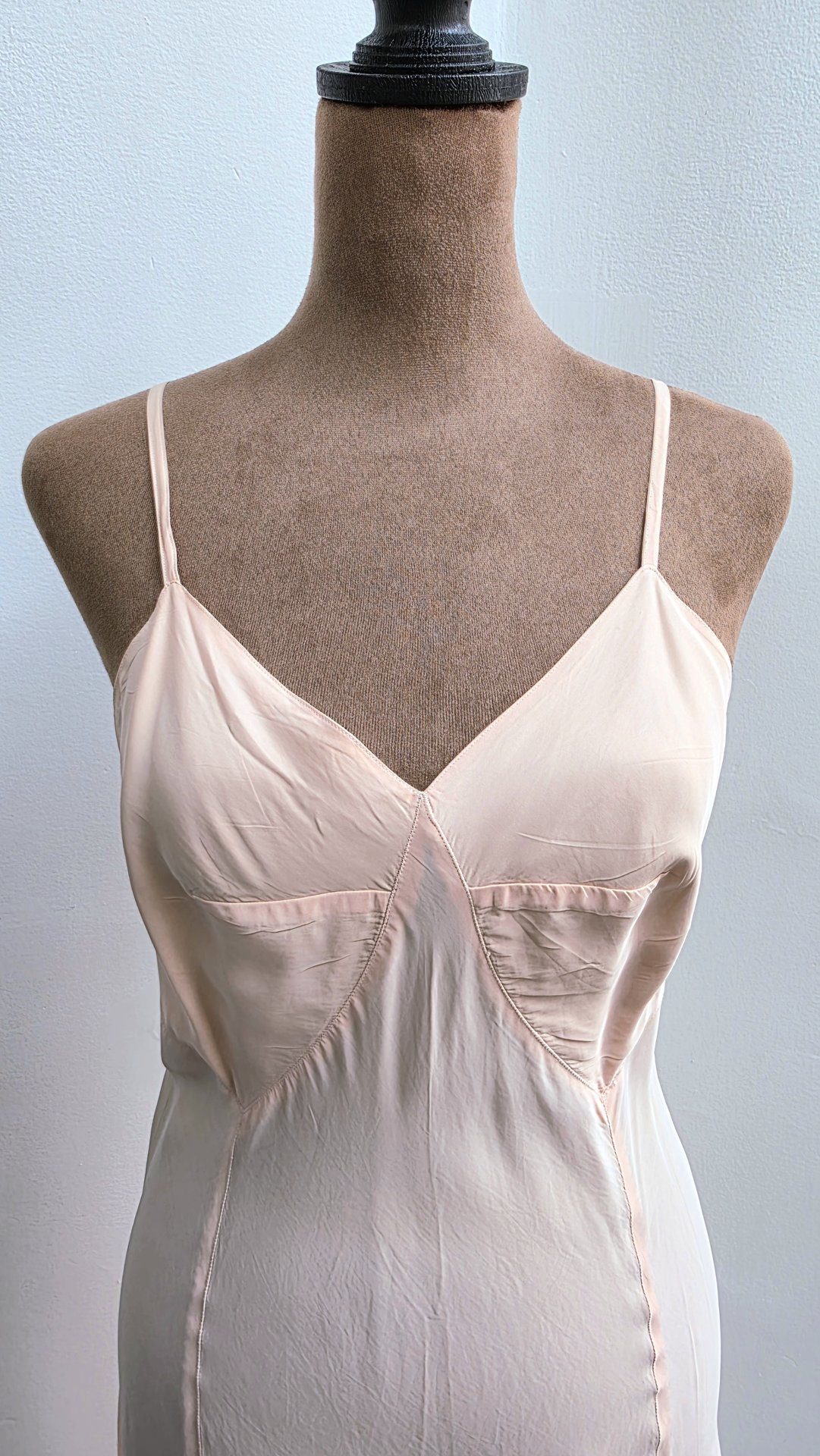 1940 Barbizon "Bryn Fair" pink slip dress, size small