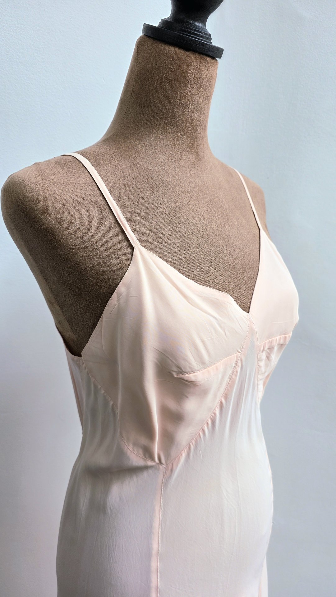 1940 Barbizon "Bryn Fair" pink slip dress, size small