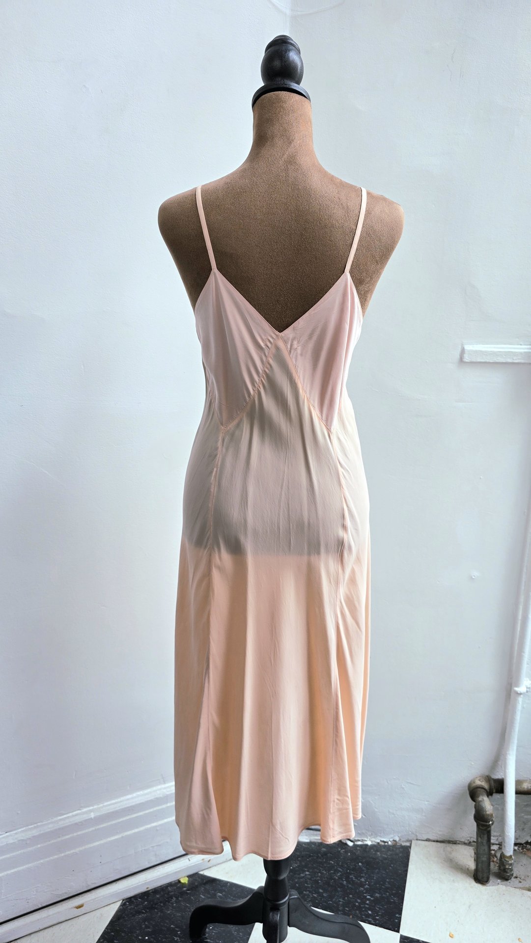 1940 Barbizon "Bryn Fair" pink slip dress, size small