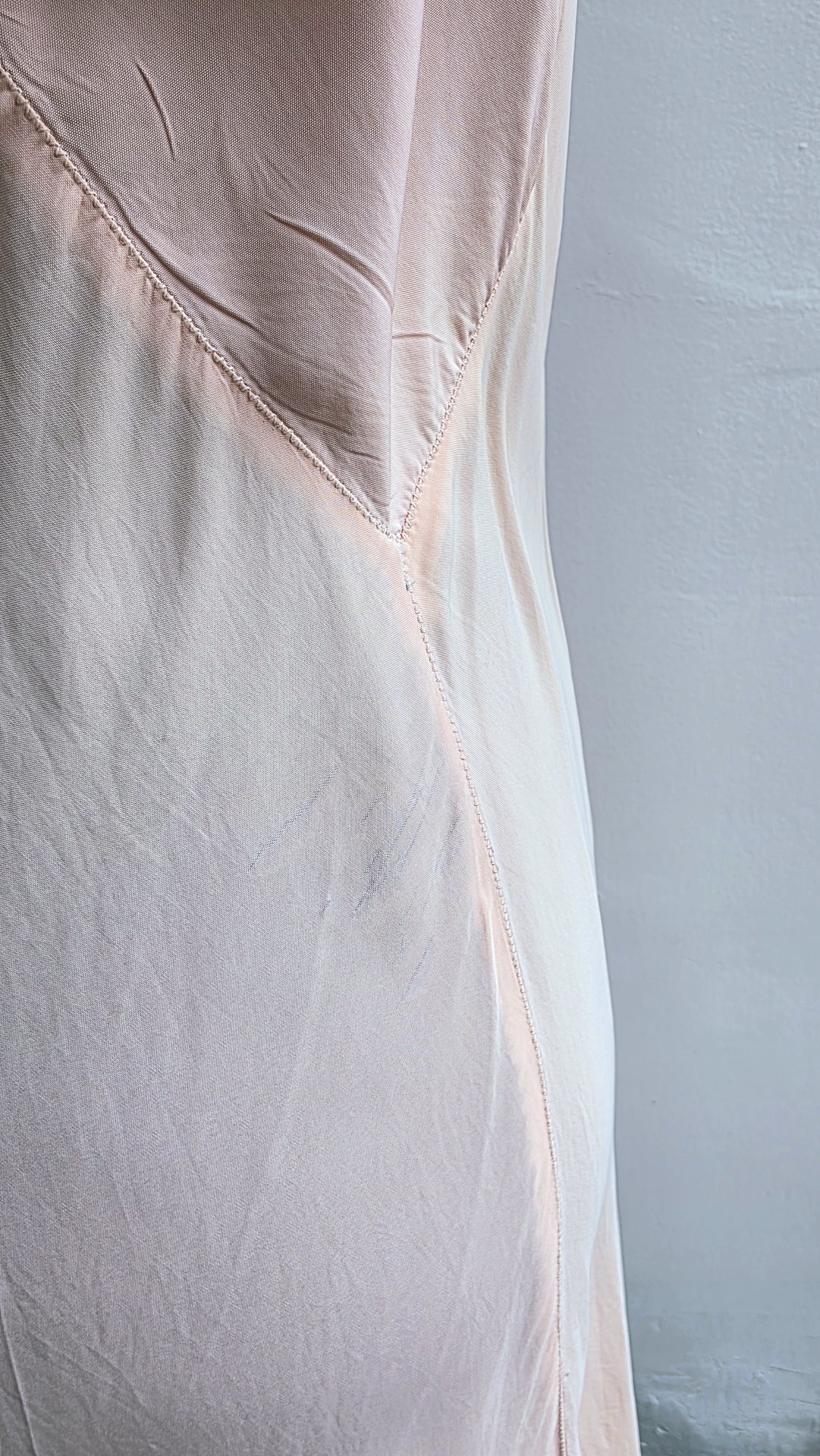 1940 Barbizon "Bryn Fair" pink slip dress, size small