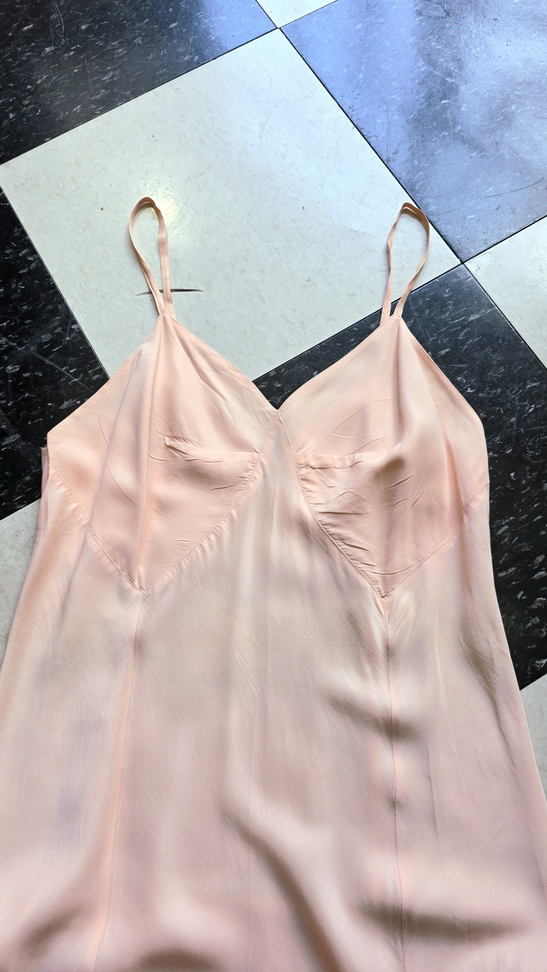 1940 Barbizon "Bryn Fair" pink slip dress, size small