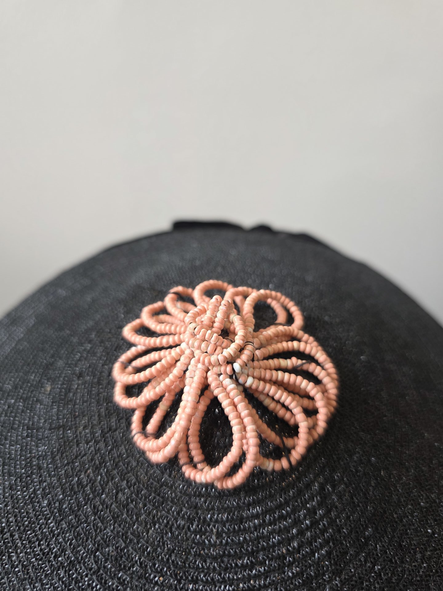 1940 black fascinator hat with netting
