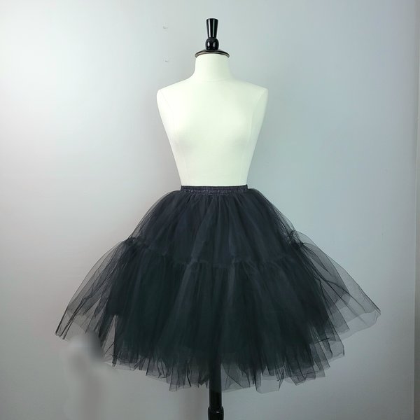 Black tulle tutu skirt, small medium large XL