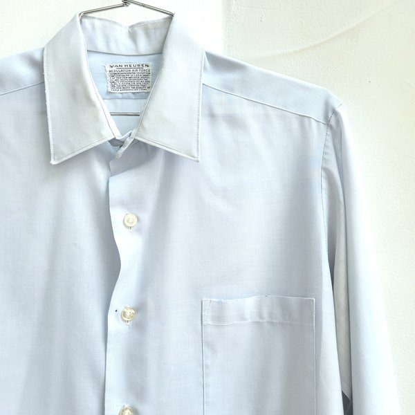 1960 Van Heusen Air Force blue button up shirt, medium