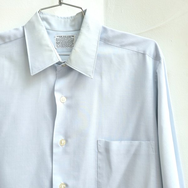 1960 Van Heusen Air Force blue button up shirt, medium