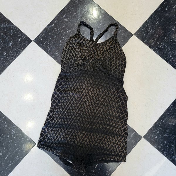 1930 Lastex black swimsuit, size xs small