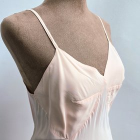 1940 Barbizon "Bryn Fair" pink slip dress, size small
